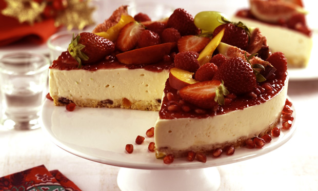 Resultado de imagem para Torta gelada de panetone e frutas (Cheesecake)
